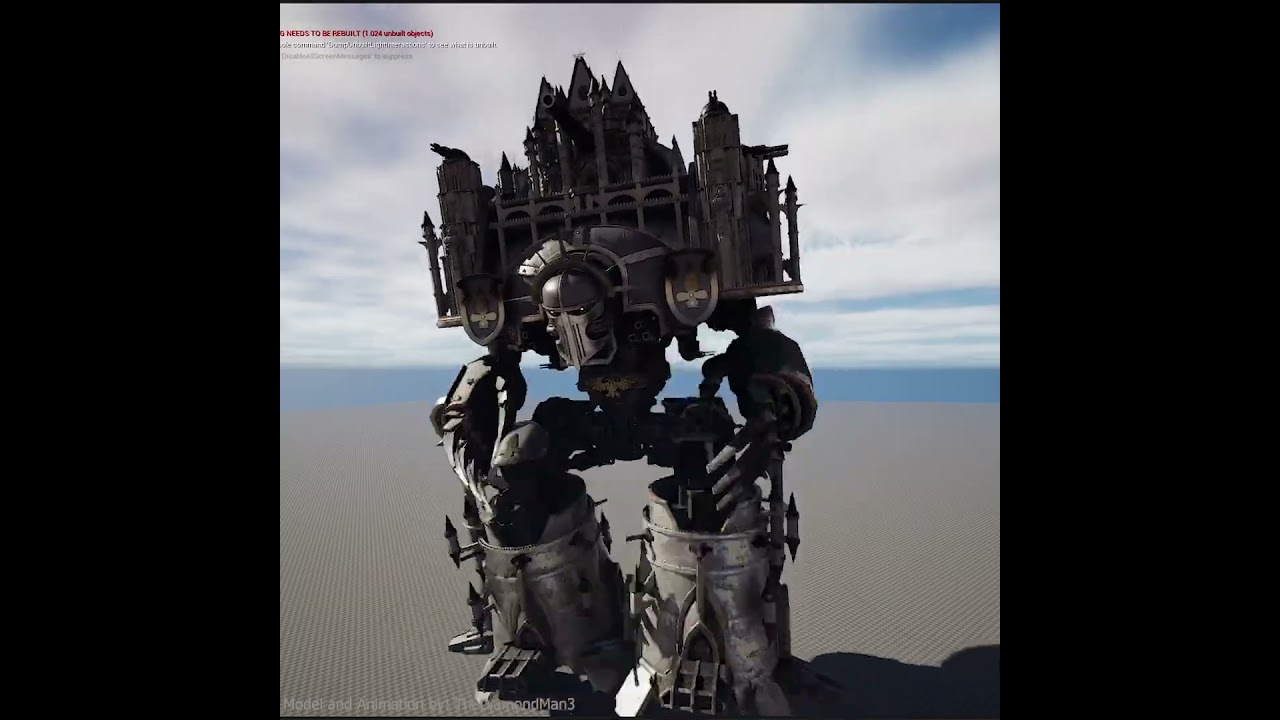 Imperator Titan hitting the griddy | Warhammer 40k test animation