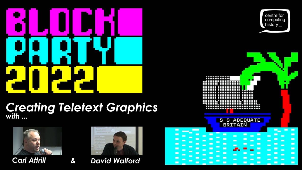 Block Party 2022 - ZXNET Teletext Editor Demonstration