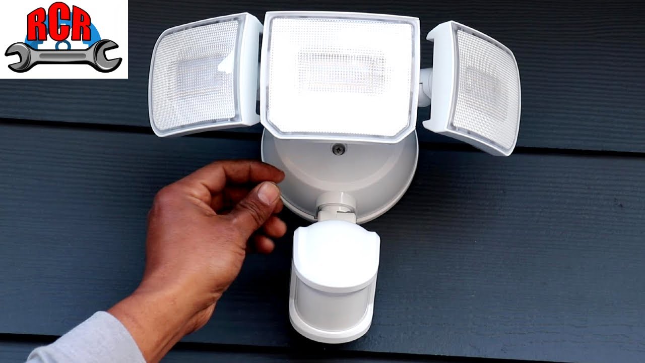 Instalacion de lampara  de LED con sensor