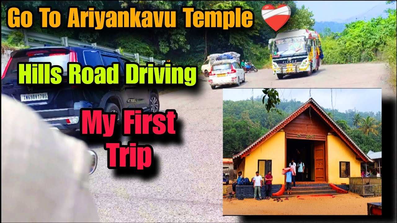 Aryankavu Bike Trip/Bike Ride In Hills Road/Going To Aryankavu Temple/Hills Bike Ride Tamil