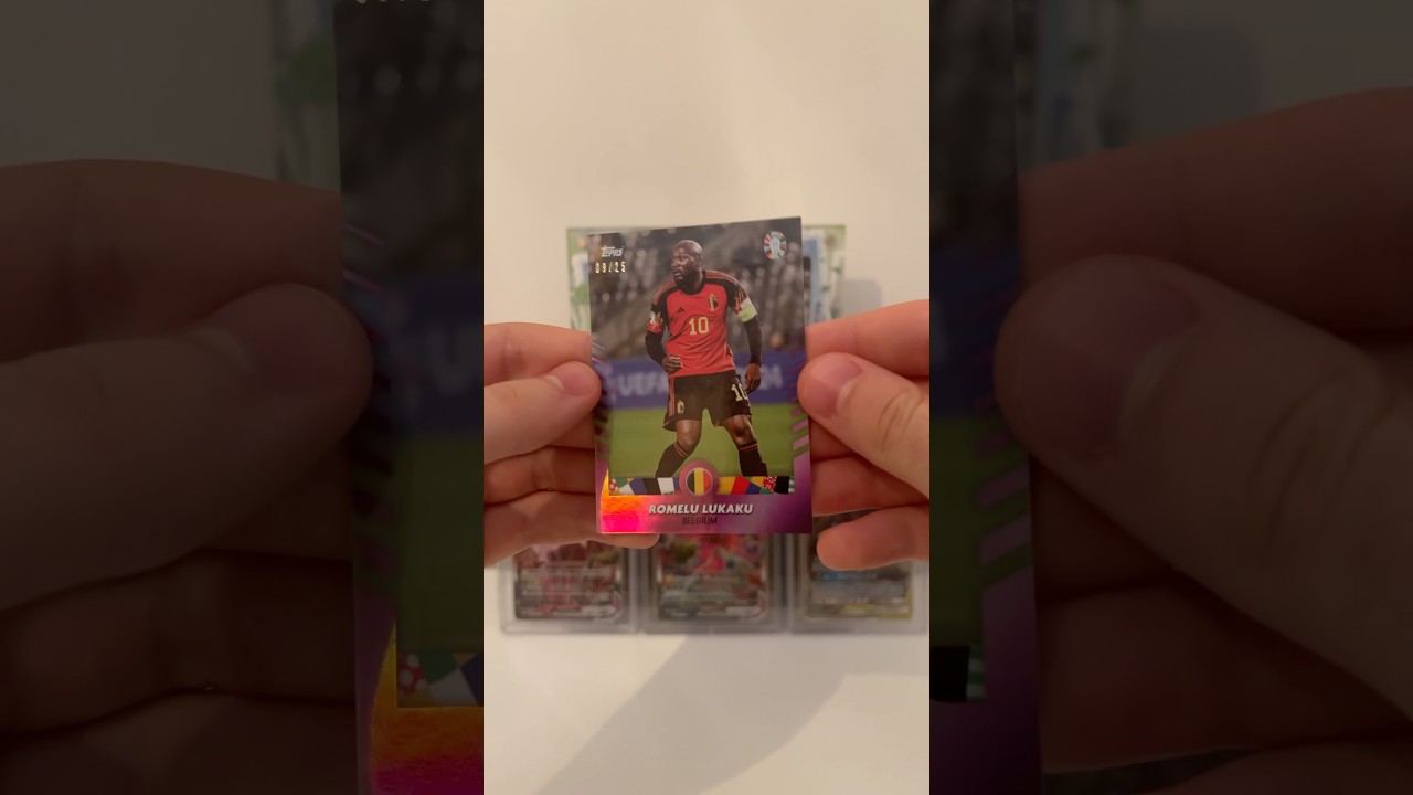 Romelu lukaku - numbered /25 🔥Topps euro 2024 / belgium international card 🇧🇪