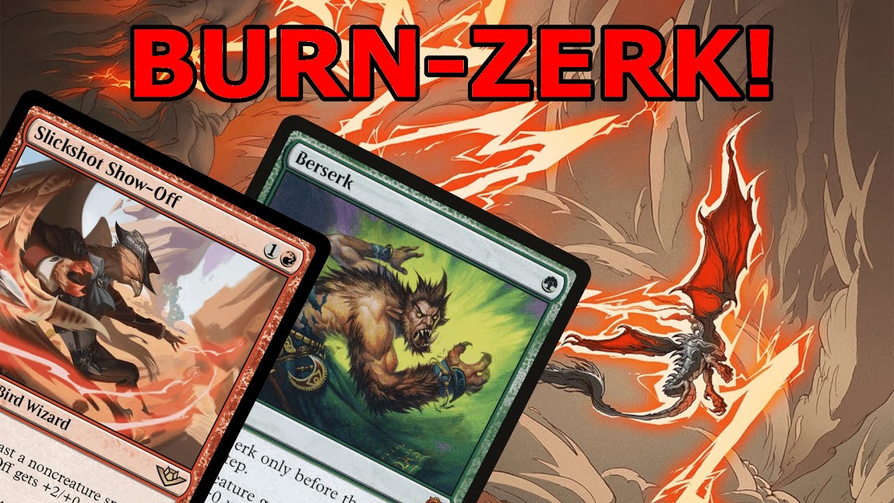 THIS DECK WAS AWESOME!  Slickshot Show-Off Berserk Burn (Legacy MTG)