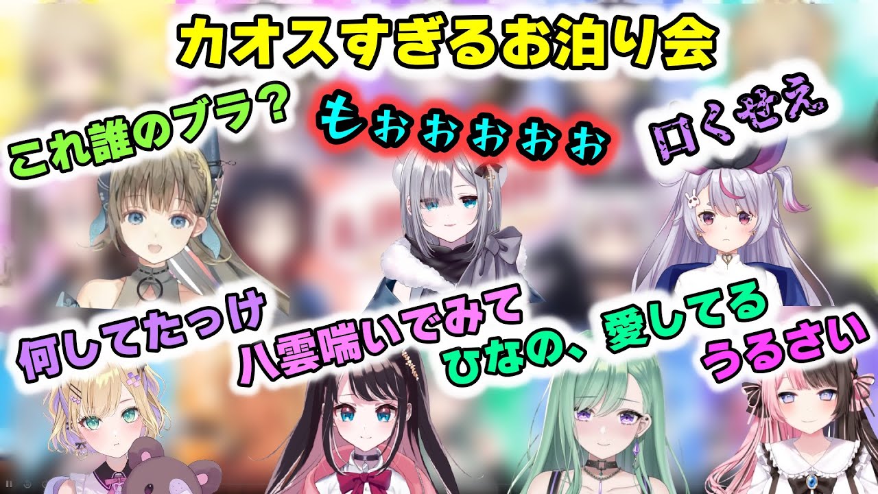 ぶいすぽ忘年会後のお泊り会がカオス&センシティブすぎる【切り抜き/ぶいすぽっ！/花芽なずな/花芽すみれ/胡桃のあ/橘ひなの/英リサ/兎咲ミミ/八雲べに】
