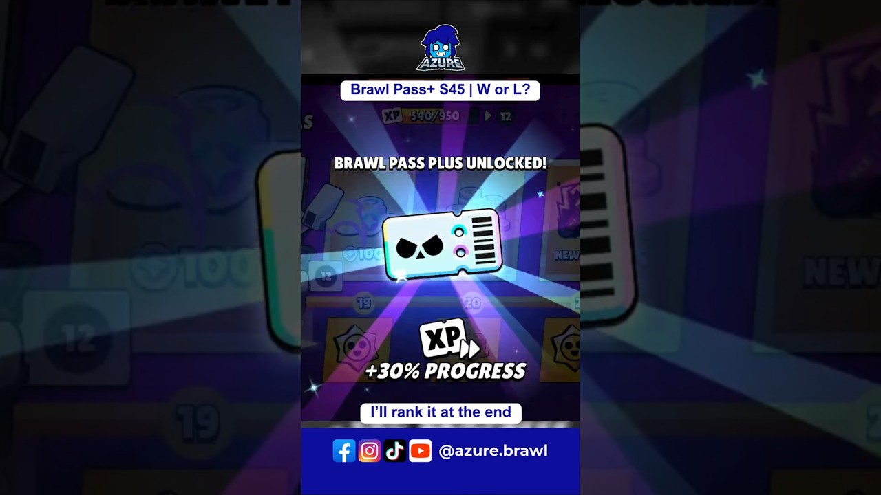 Azure Brawl: Brawl Pass Plus S45! 🦾💲🎫