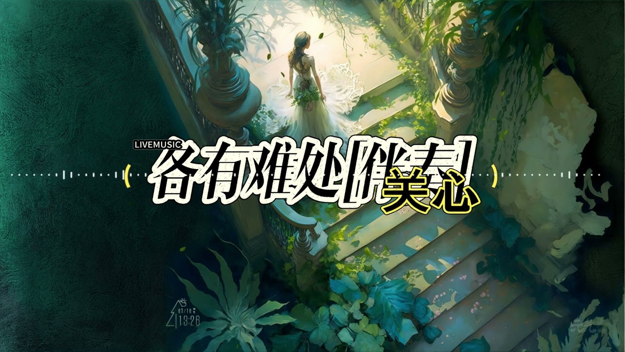 各有難處[伴奏] - 關心「有些愛 也只能 敗給世俗再難和好如初只能祝你幸福相愛不能 抵過萬難 我只能認輸」#中文歌曲 #新歌上線 #動態歌詞