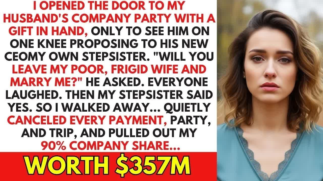 I SHOWED UP TO MY HUSBAND'S LAVISH COMPANY PARTY I PAID FOR, ONLY TO SEE HIM PROPOSING TO