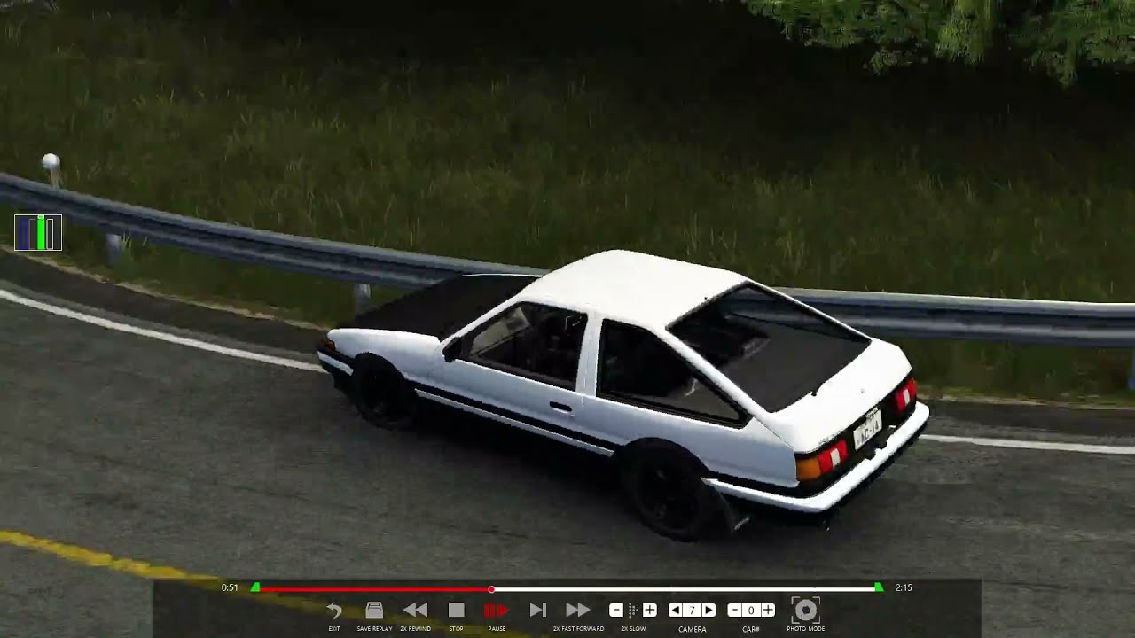 Example of slip angle