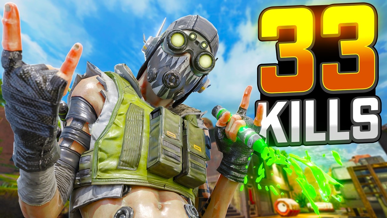 INSANE Octane 33 KILLS and 6,400 Damage Apex Legends