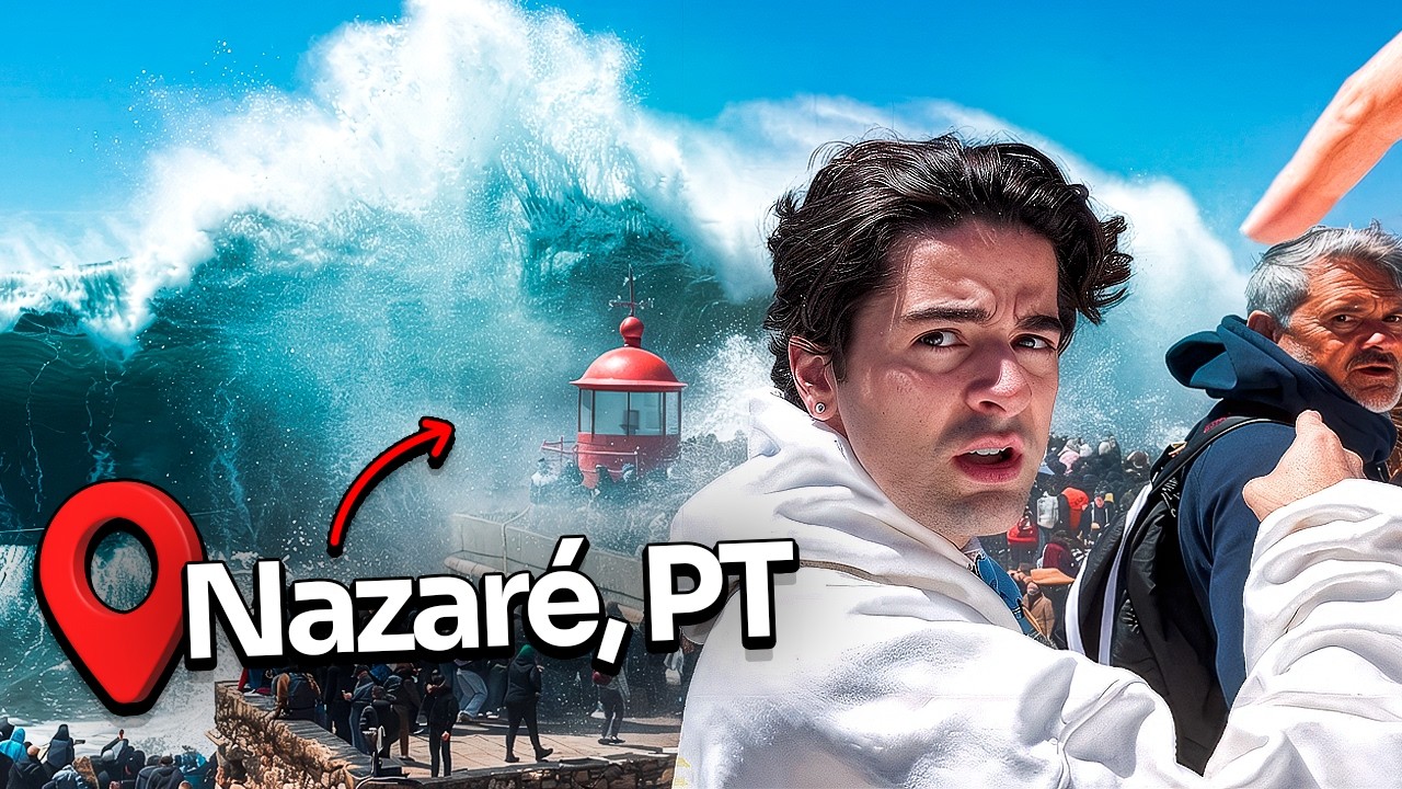 Vlog em Nazar&eacute; - A maior onda do mundo