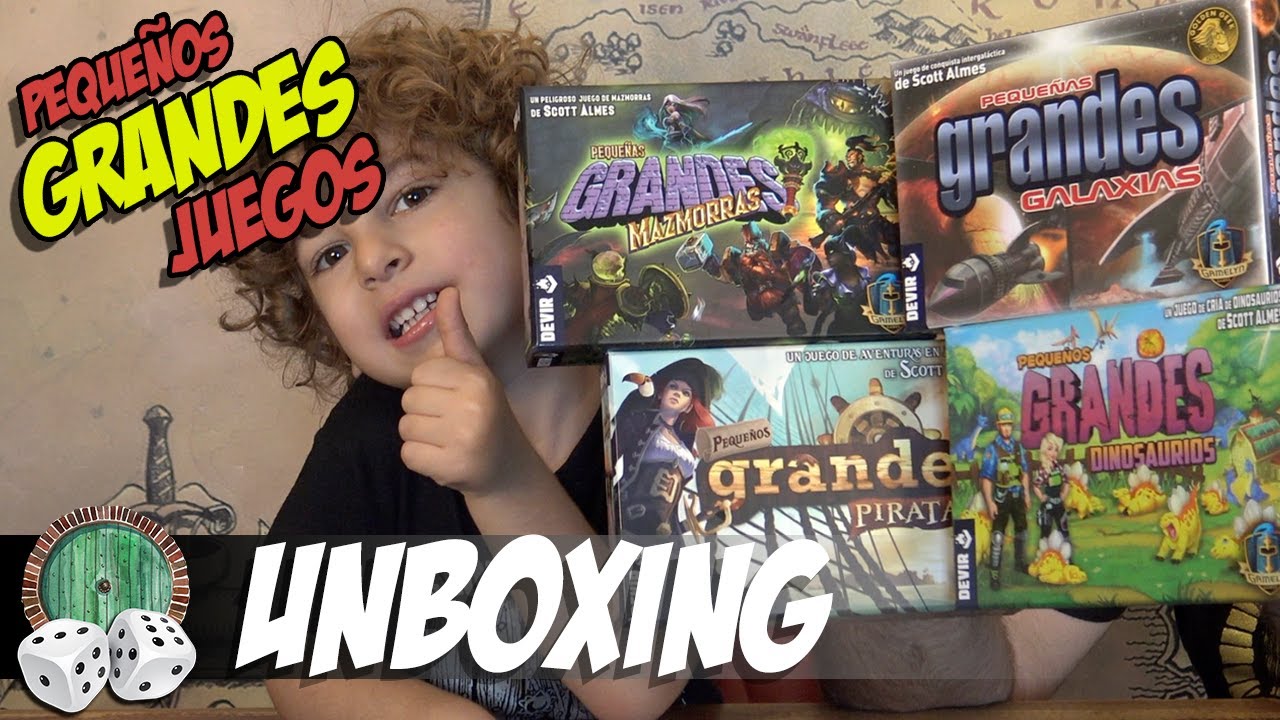 UNBOXING de los PEQUEÑOS GRANDES juegos de mesa de DEVIR
