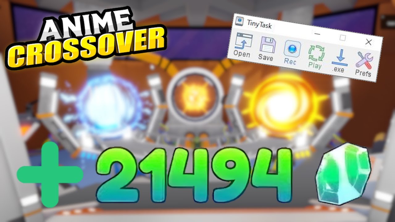 HOW TO TINYTASK 40,000+ GEMS PER DAY IN ANIME CROSSOVER DEFENSE!