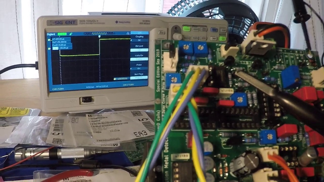 Mirage PI Metal Detector calibration step #1