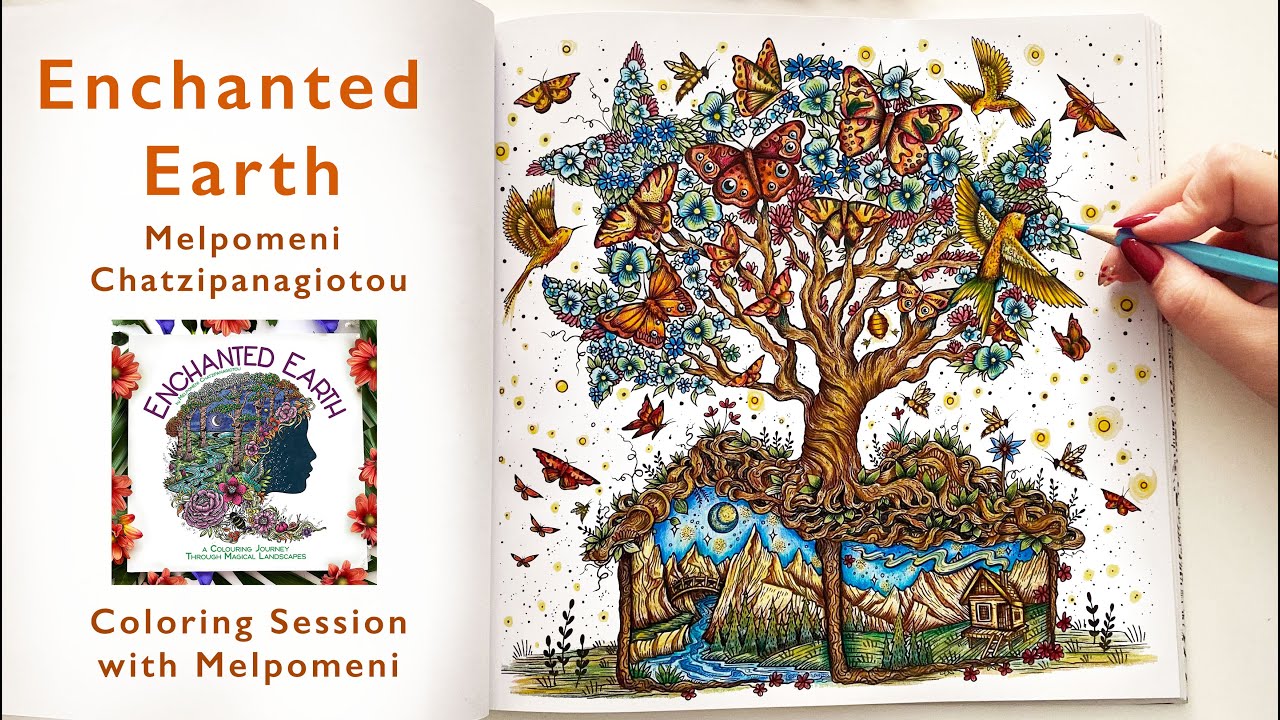 Enchanted Earth - Mini Coloring Series, Butterfly Tree House - Melpomeni Chatzipanagiotou #4