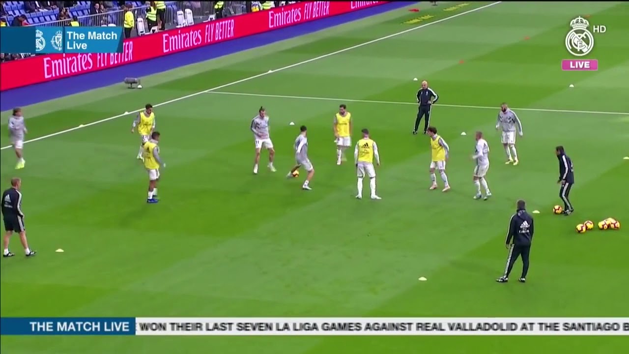 Pre-Game Warm up - Real Madrid CF 18/19
