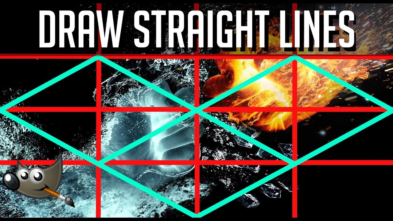 How to Draw Straight Lines in GIMP | Tutorial for Beginners