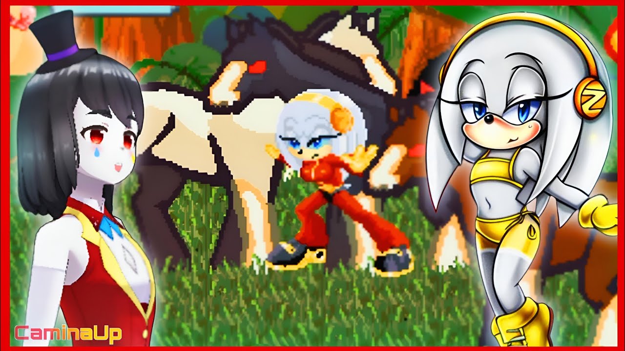 Jogando com a Zeta the Echidna no estágio 2 da Floresta de Folhas - Project X love potion Disaster
