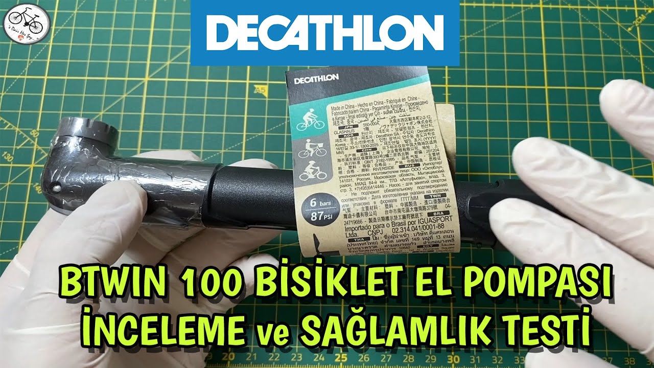 Decathlon Btwin 100 Bisiklet Pompası İnceleme ve Test/En Ucuz Pompa
