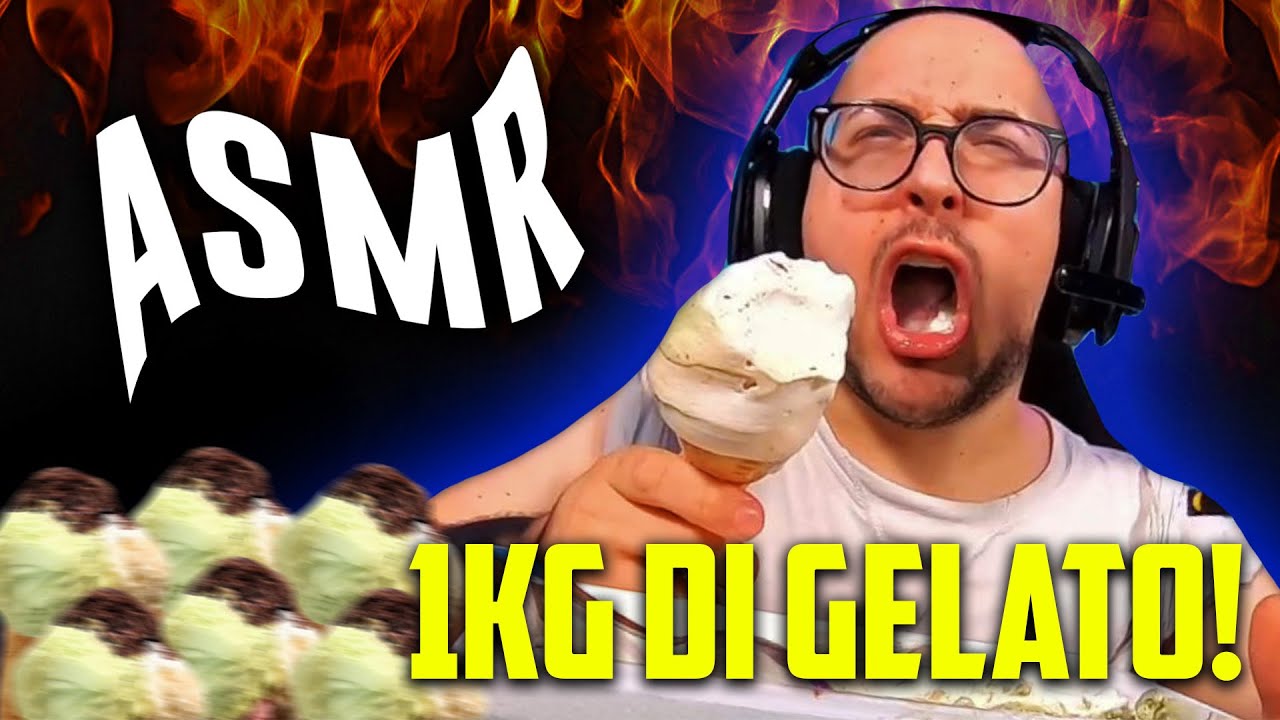 MANGIO 1KG di GELATO in ASMR