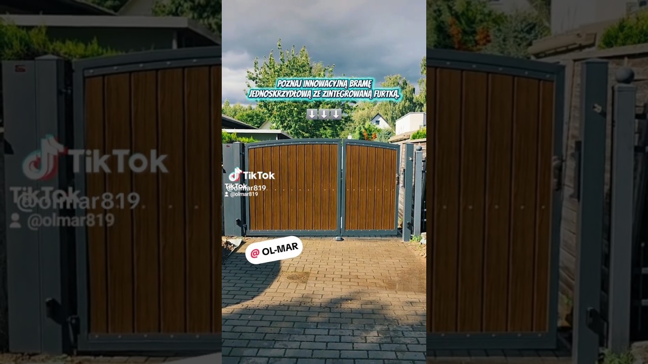 Masz wąski wjazd? 🚗 Ta brama i furtka w jednym rozwiązuje problem raz na zawsze🌟🌟🌟 #diy #technology