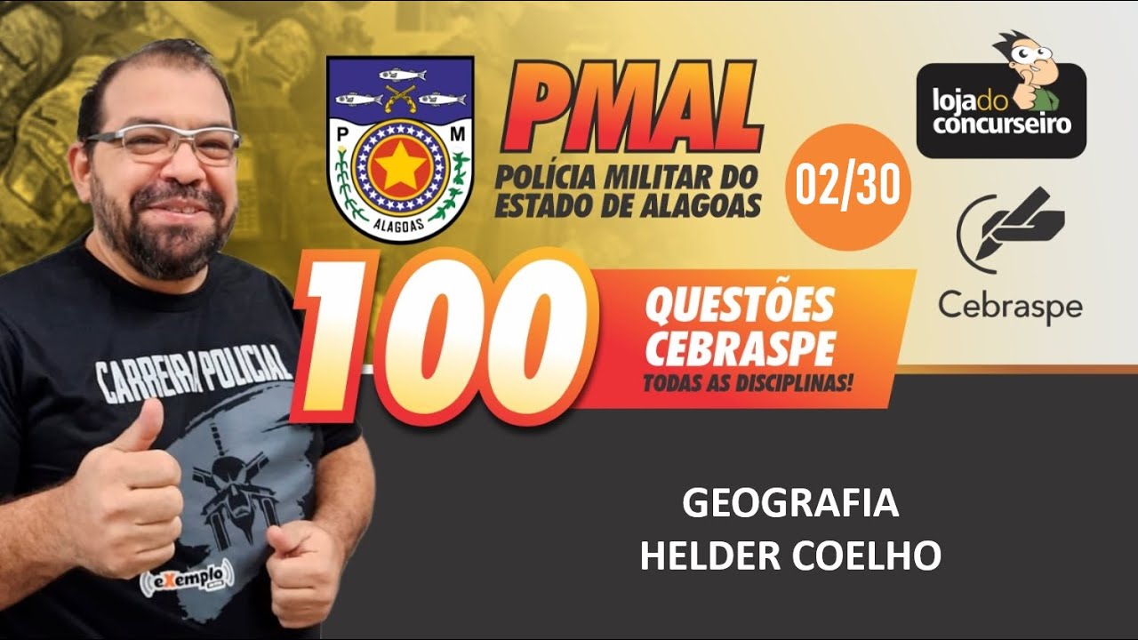 100 Questões CEBRASPE (02/30) - Geografia - Helder Coelho