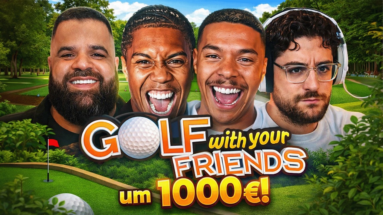 😱WIR SPIELEN GOLF WITH YOUR FRIENDS UM 1000€..!!⛳🏆 MIT ELI, WILLY, MEHDI & ALI