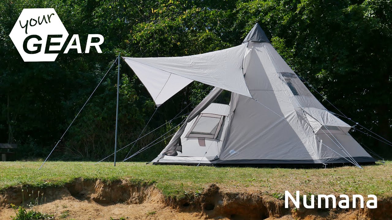 yourGEAR Numana 400 • Tipizelt • Familienzelt mit Sonnensegel