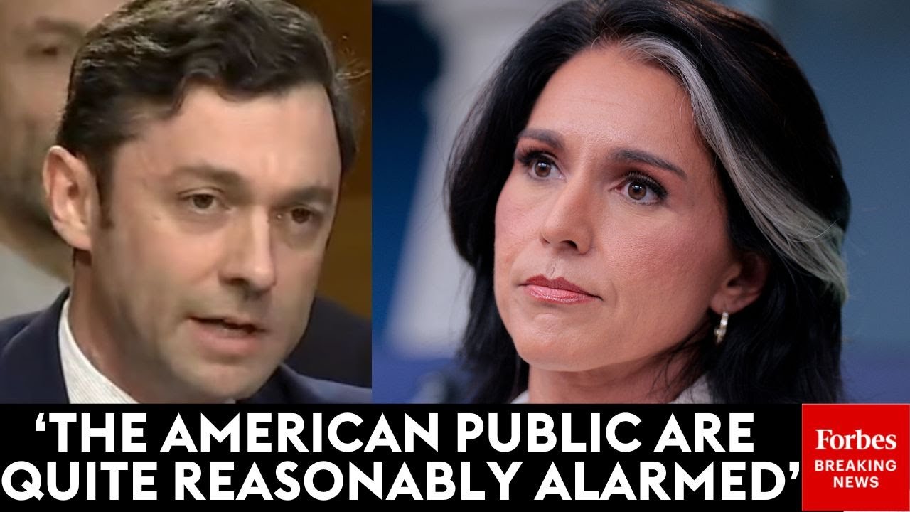'Lurking In An FBI Evidence Truck...': Ossoff Sounds Alarm At Gabbard's Presence At Georgia FBI Raid