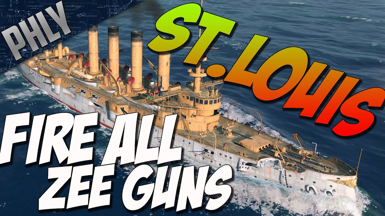 World Of Warships Gameplay- St Louis- So Much Firepower