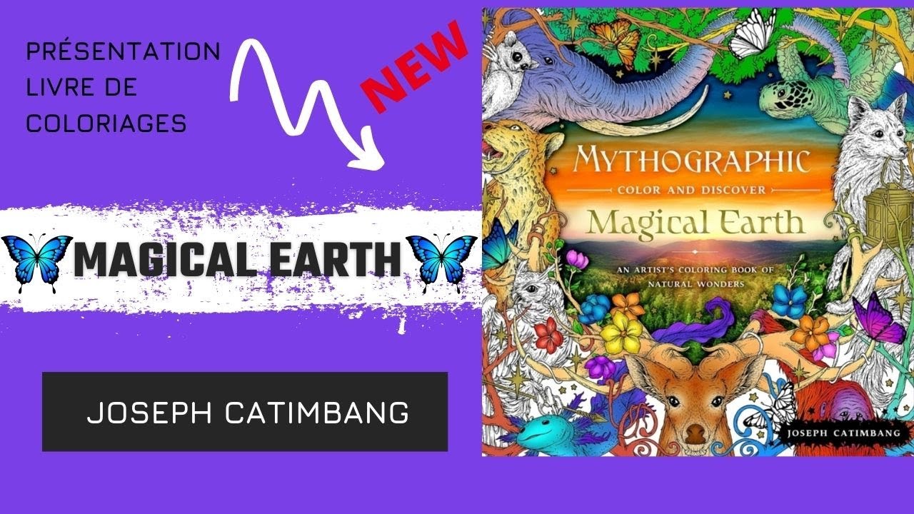🔮Livre de coloriages (flip through) : MYTHOGRAPHIC 🔮 MAGICAL EARTH DE JOSEPH CATIMBANG🔮