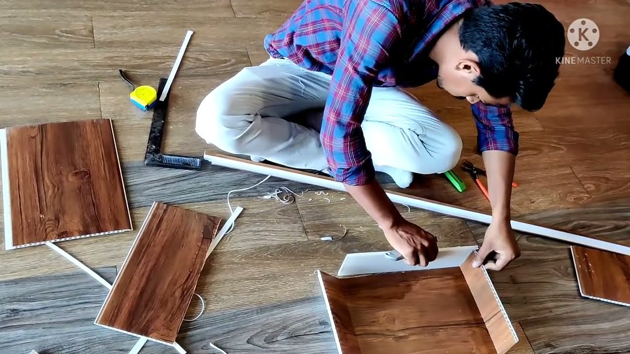 पीवीसी में बॉक्स बनाने का आसन तारिका | how to make box in pvc ceiling or wall