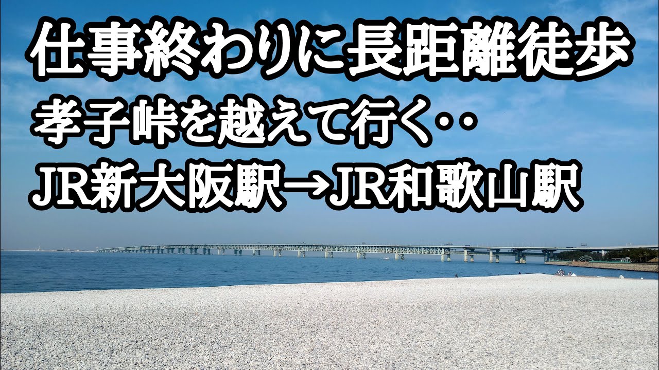 JR新大阪駅からJR和歌山駅まで歩いてみた