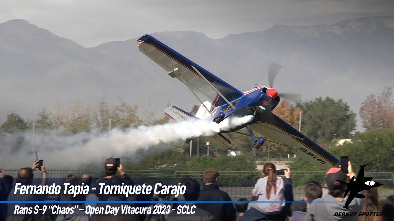 Acrobacias a&eacute;reas - Fernando Tapia &ldquo;Torniquete Carajo&rdquo; Rans S 9 &ldquo;Chaos&rdquo; &ndash; Open Day Vitacura 2023