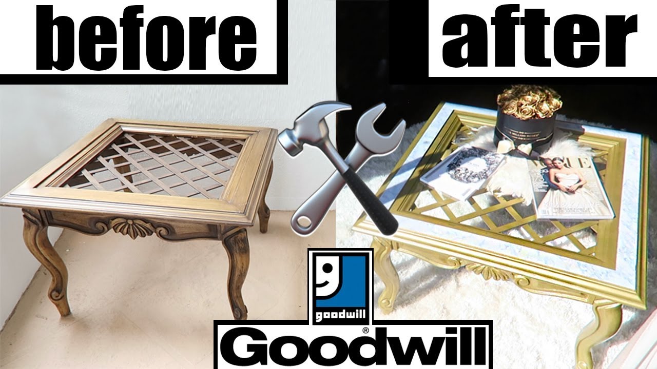 DIY THRIFT STORE FURNITURE MAKEOVER!