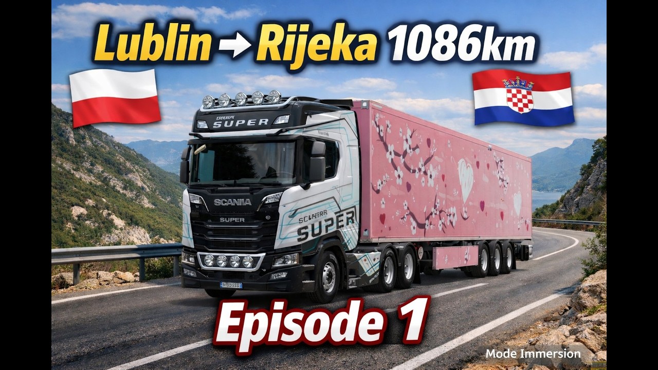 Ep.1 | 🚛 Lublin → Rijeka | 1086 KM en Immersion Totale 🚛