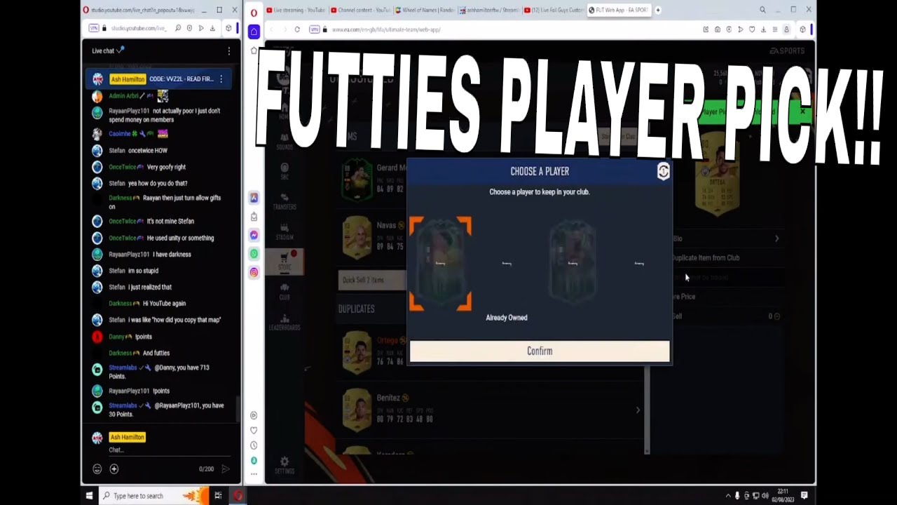 I Used The FIFA Companion App To Open My FUTTIES/SS Player Pick!! FIFA 23 Ultimate Team!