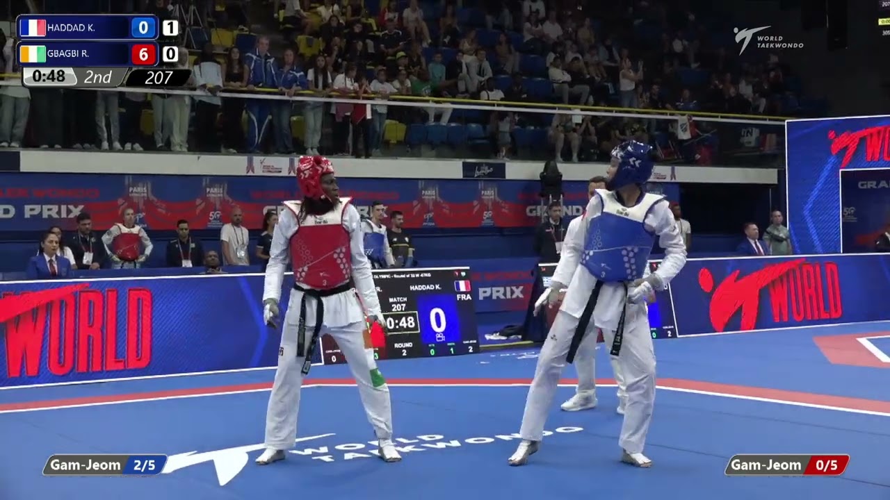 207 Round of 32 WOMEN W  67KG FRA HADDAD K  CIV GBAGBI R