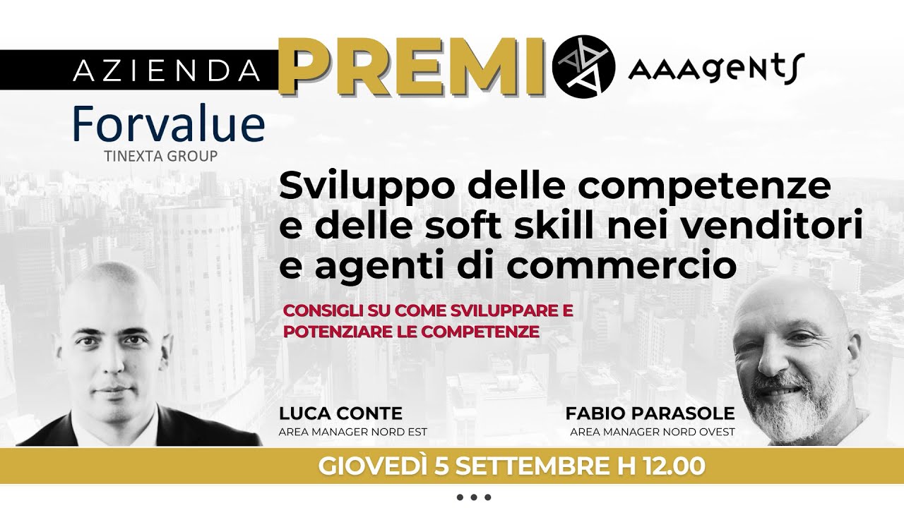 SVILUPPO DELLE COMPETENZE E DELLE SOFT SKILL NEI VENDITORI E AGENTI DI COMMERCIO