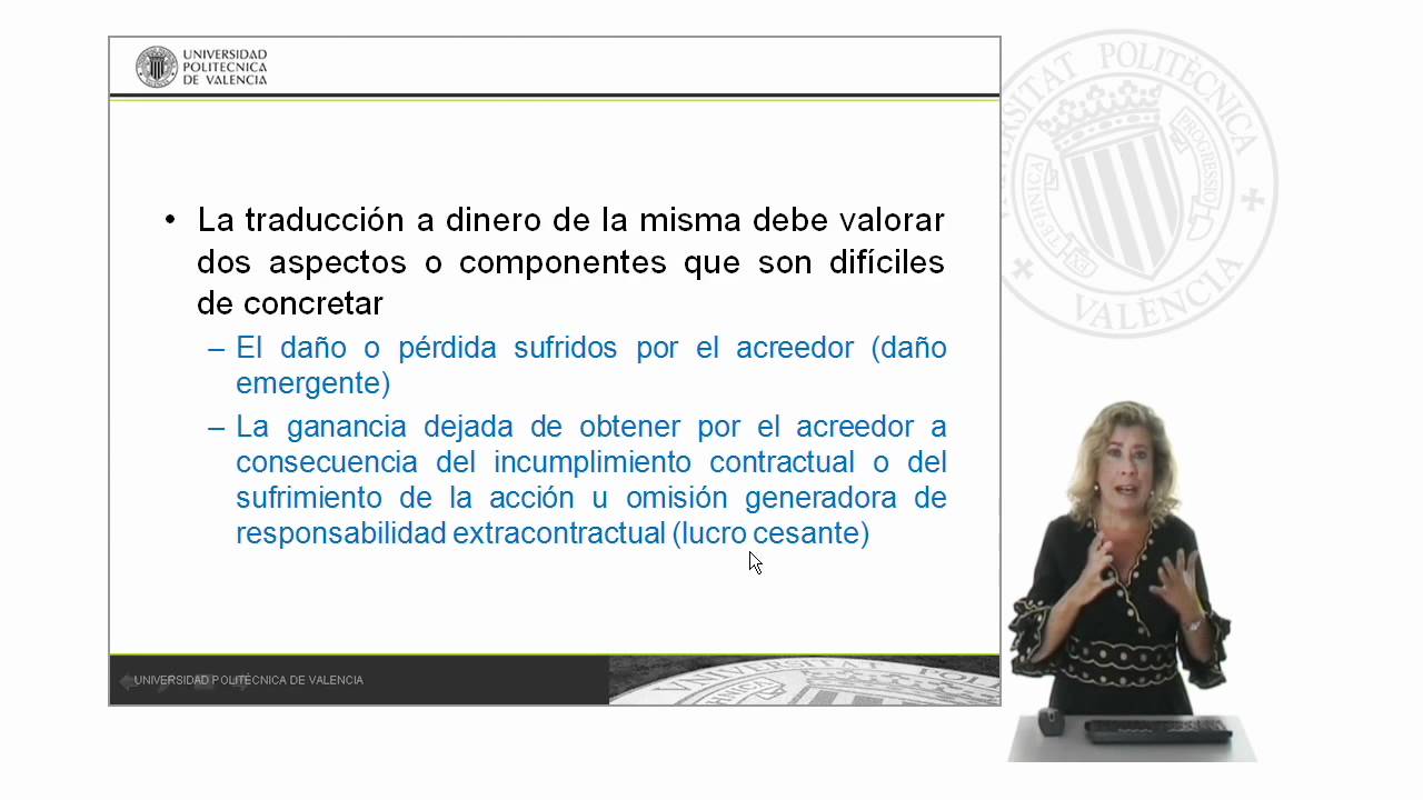 La indemnización de daños y perjuicios | 96/128 | UPV