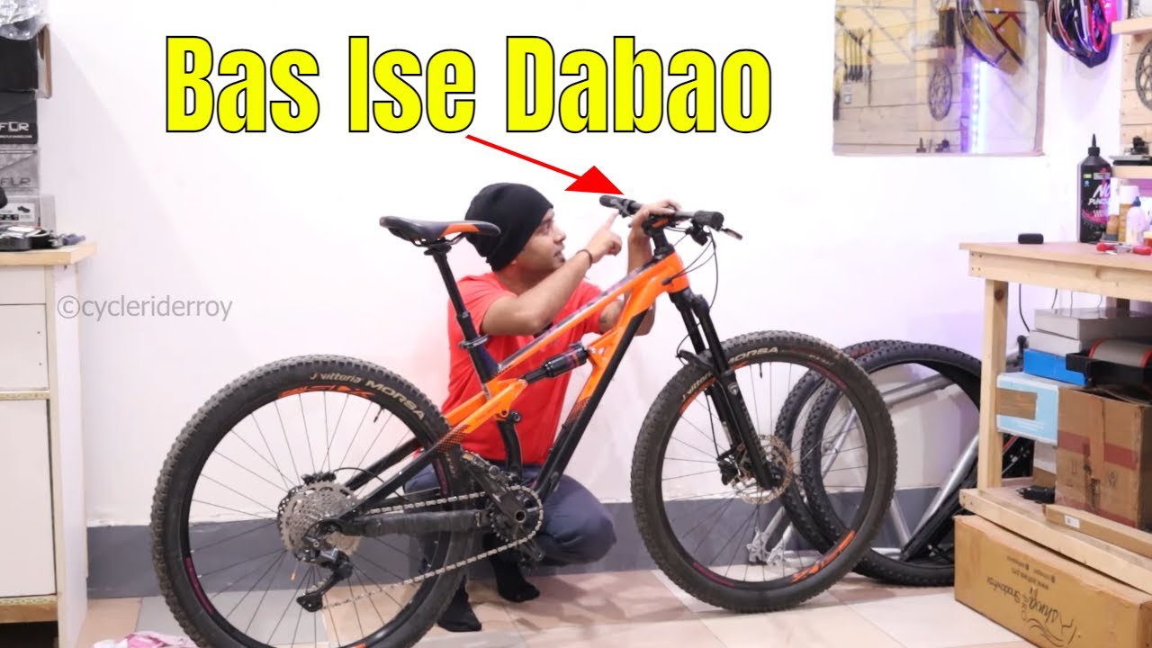 Installing Dropper Seat post on My Full Suspension MTB at Home | KS EXA 900i @RoyVelo
