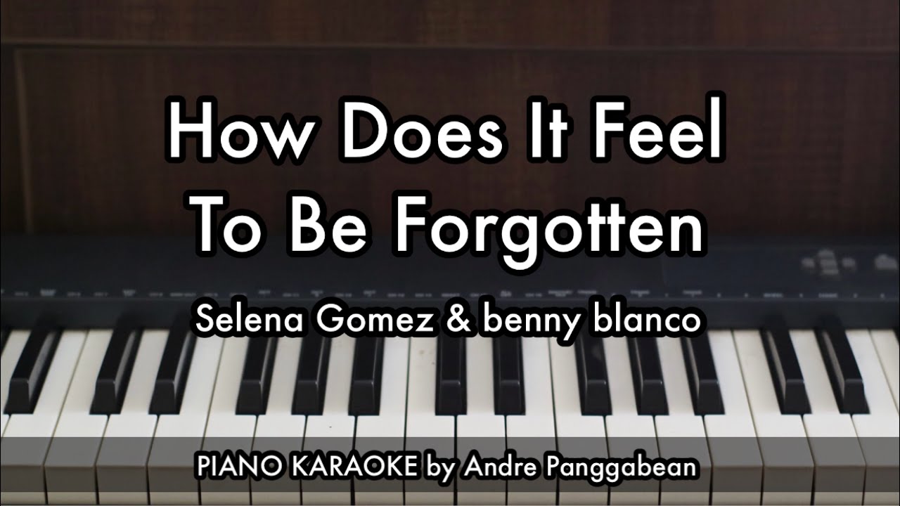 How Does It Feel To Be Forgotten - Selena Gomez & benny blanco | Piano Karaoke by Andre Panggabean