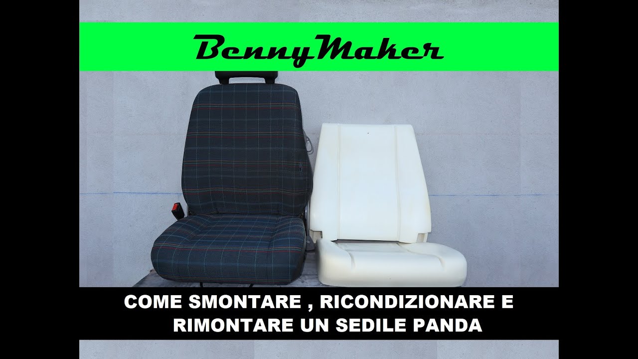 COME SMONTARE , RICONDIZIONARE E RIMONTARE UN SEDILE  PER UNA FIAT PANDA 141