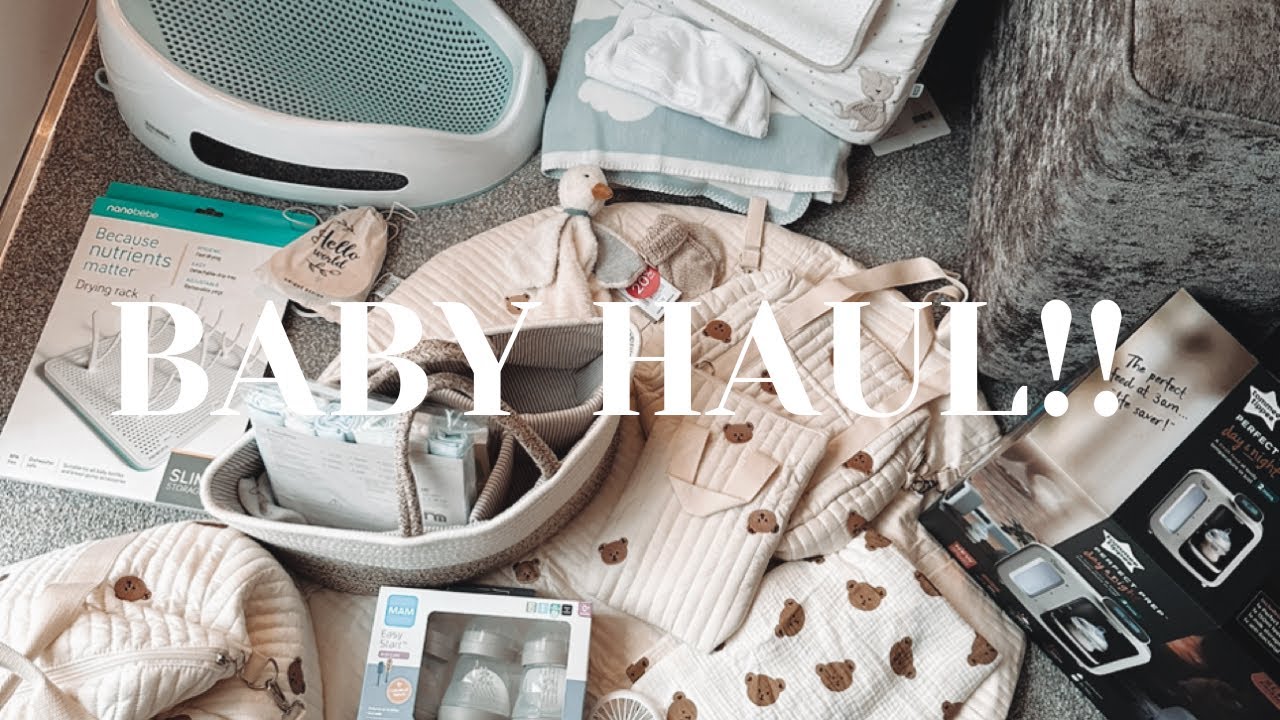 A COSY MORNING AND HUGE BABY HAUL - hospital bag, feeding, changing 31 WEEKS PREGNANT🤍