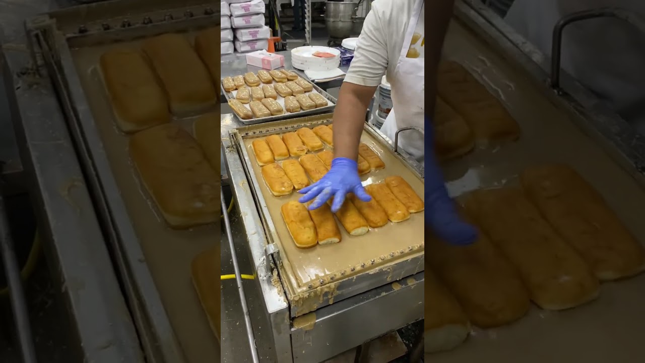 HOT & FRESH MAPLE BAR DONUTS