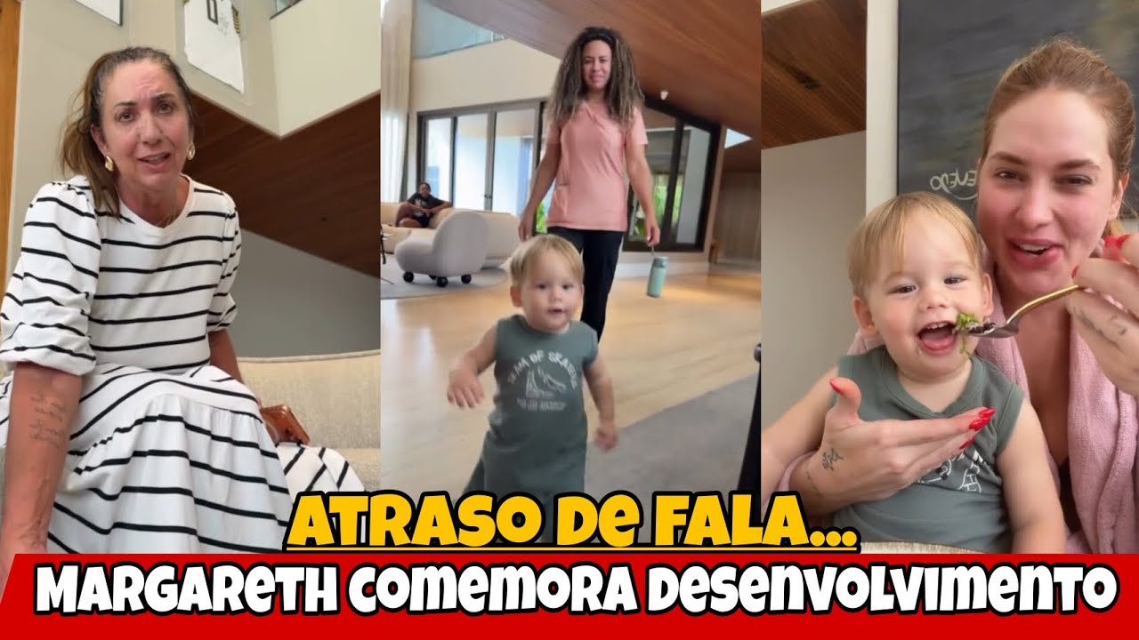 Margareth comemora avanço no desenvolvimento do neto caçula 