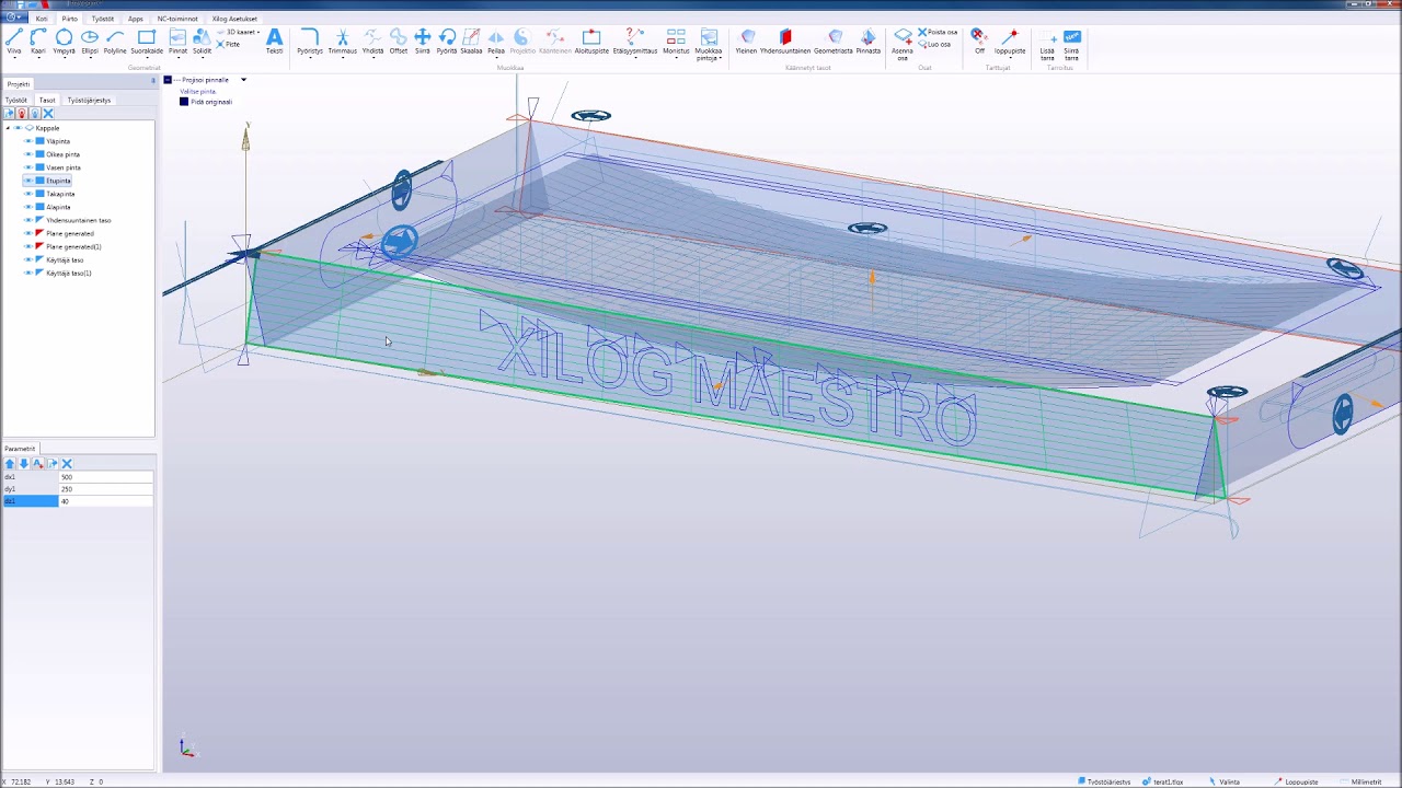 Xilog Maestro - wooden tray 5-axis part3