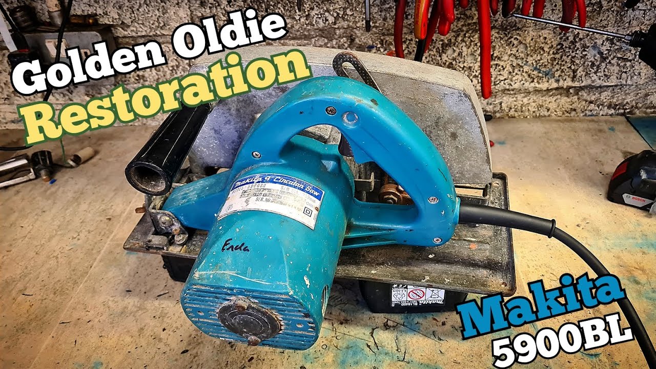 Repairing a very old Makita 5900BL 9inch circular saw.