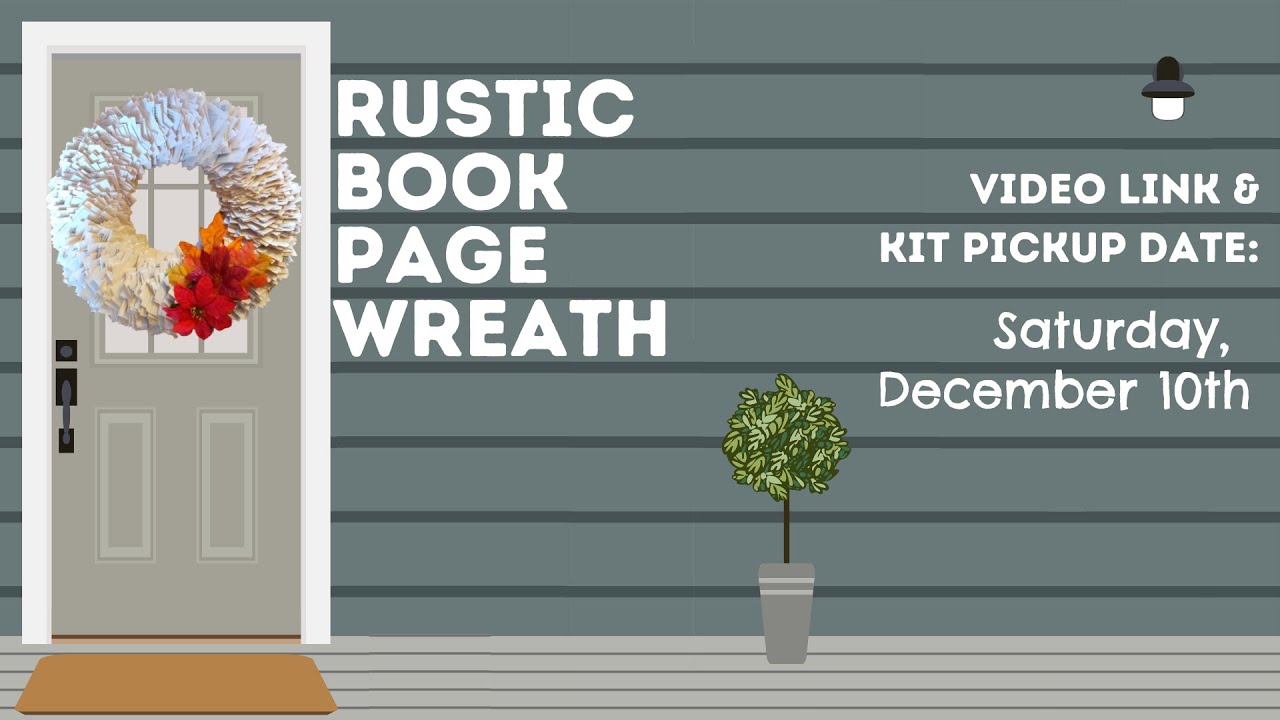 Rustic Book Page Wreath Tutorial