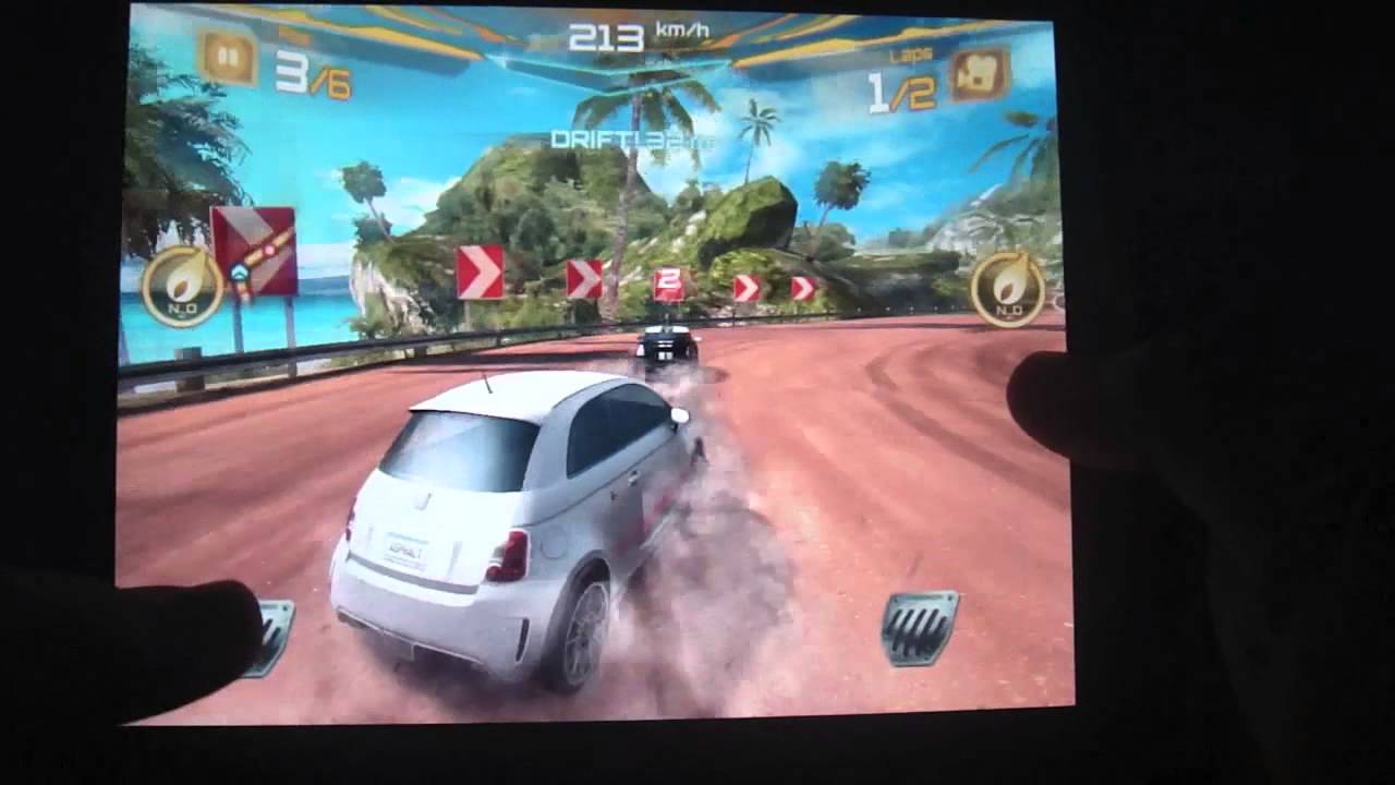 Asphalt 7 running on iPad Mini