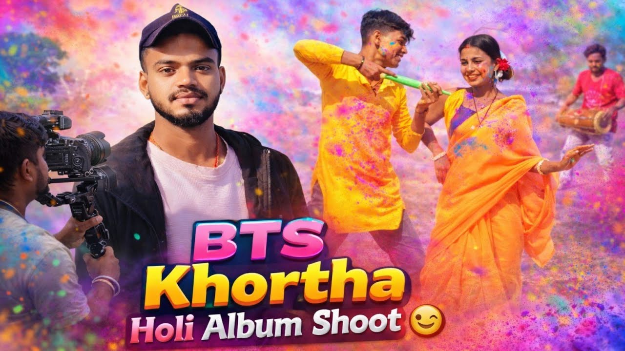 #BTS_Holi Album Shoot 😍 | Holi Ke Rang Camera Ke Sang 🎥🌈 #shutingtime 