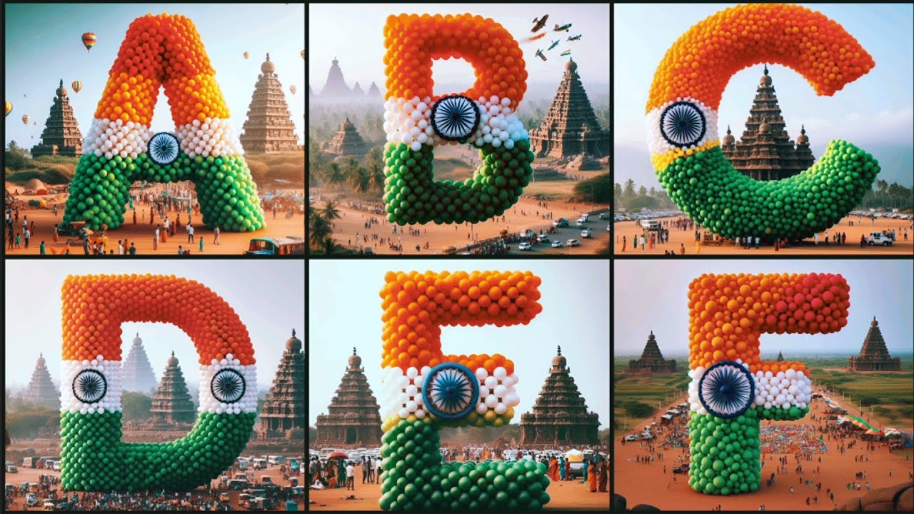 Celebrating the Indian Flag | Creative ABCD Designs #independenceday #abcd #republicday